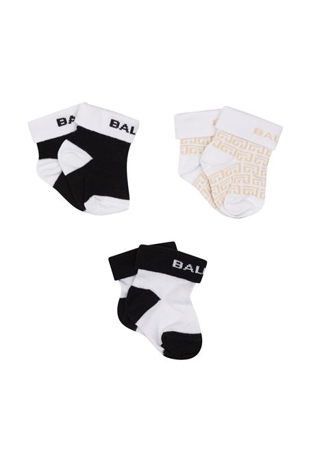 Set calzini con logo BALMAIN KIDS | BXB54A Z0553999